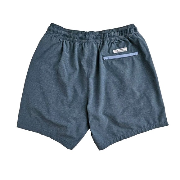 Fair Harbor (Mens XL) Drawstring Board Swim Shorts Lined Green Blue Drawstring - Picture 4 of 7